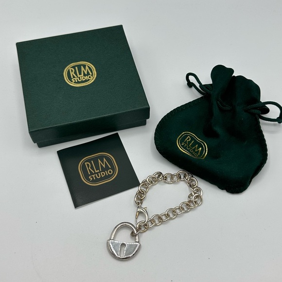 RLM Studio Silver Chain Lock Bracelet - Picture 2 of 7